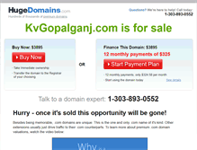 Tablet Screenshot of kvgopalganj.com